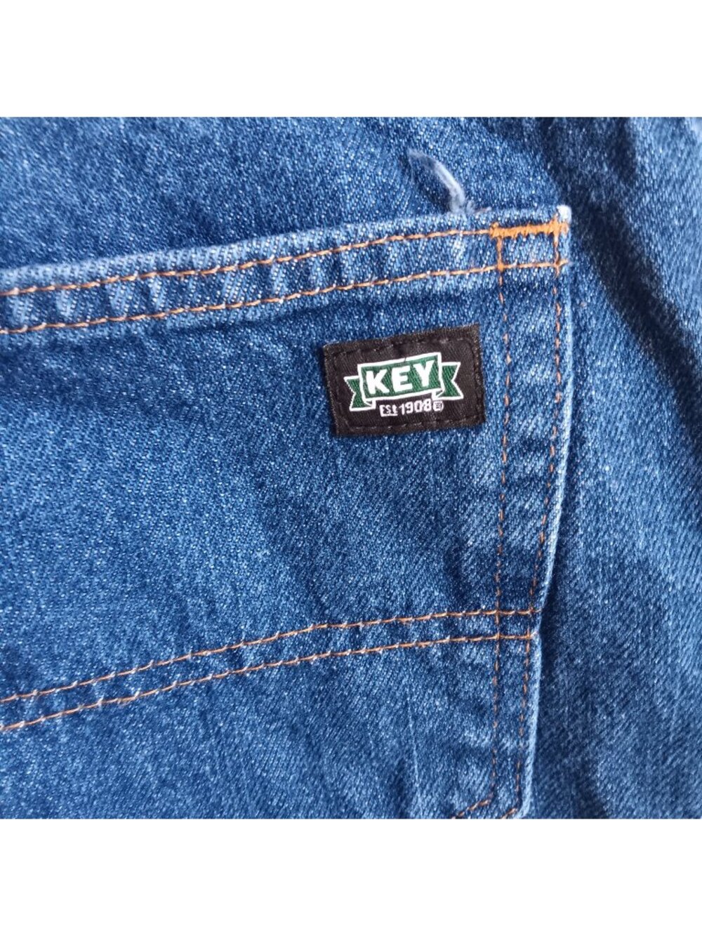 Vintage 90's Key Work Jeans 42x29 Made In Mexico Casual Fit All Cotton